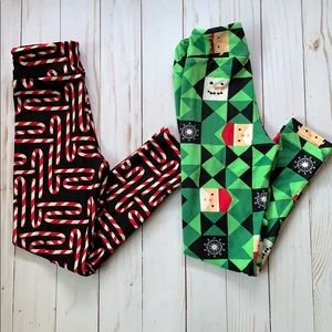LulaRoe Christmas Leggings willing to separate